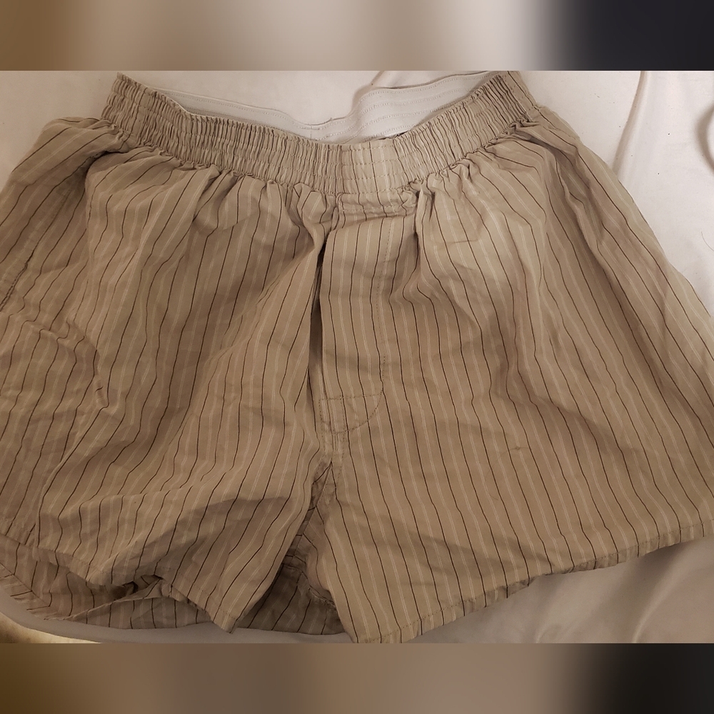 BNWOT Men's Striped Tan Boxers
